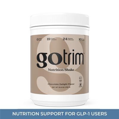 nutraMetrix GoTrim® Nutrition Shakes - Chocolate Delight - Canister (14 Servings)