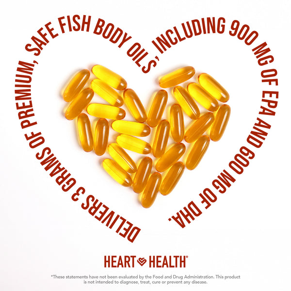 nutraMetrix® Heart Health™ Essential Omega III Fish Oil with Vitamin E - Single Bottle (60 Servings)