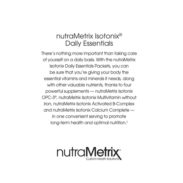 nutraMetrix Isotonix® Daily Essentials Packets
